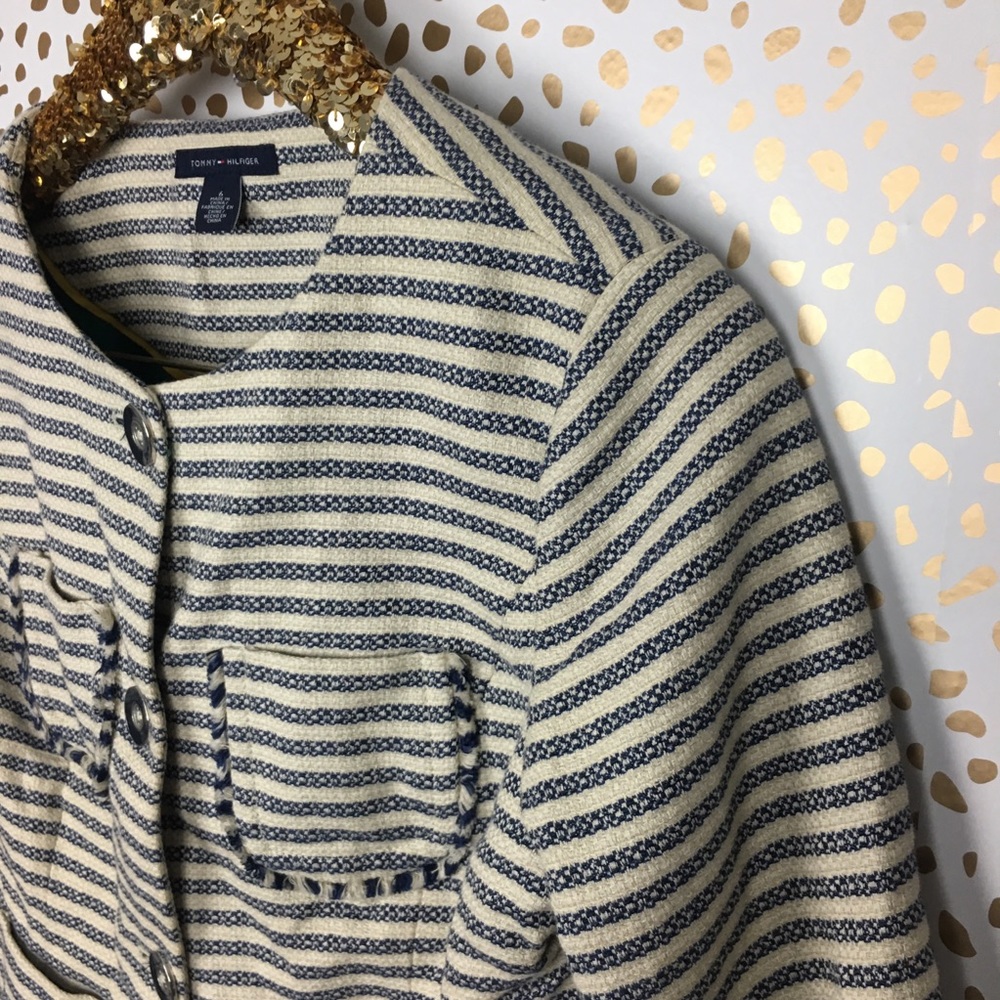 🍑Tommy Hilfiger Striped Blazer - Picture 2 of 7